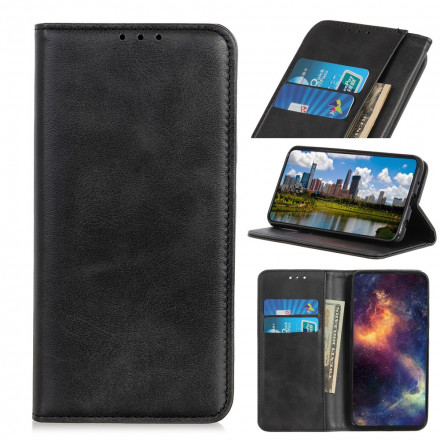 Flip Cover Sony Xperia 5 III Cuir Fendu Élégance Flip Cover Sony Xperia 5 III Cuir Fendu Élégance