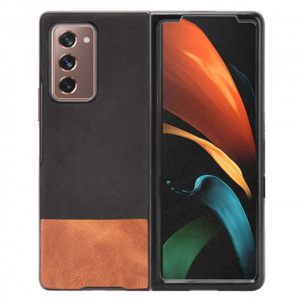 Coque Samsung Galaxy Z Fold2 Simili Cuir Bicolore Coque Samsung Galaxy Z Fold2 Simili Cuir Bicolore