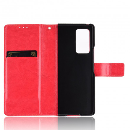 Housse Samsung Galaxy Z Fold2 Simili Cuir Flashy Housse Samsung Galaxy Z Fold2 Simili Cuir Flashy
