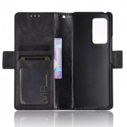 Housse Samsung Galaxy Z Fold2 Effet Cuir Stylisé Housse Samsung Galaxy Z Fold2 Effet Cuir Stylisé