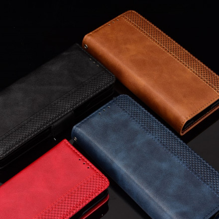 Housse Samsung Galaxy Z Fold2 Effet Cuir Stylisé Housse Samsung Galaxy Z Fold2 Effet Cuir Stylisé