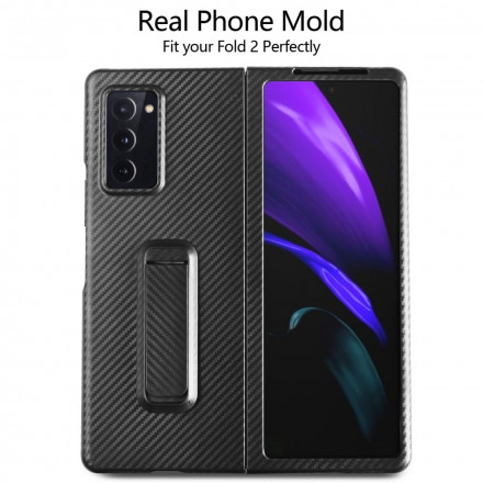 Coque Samsung Galaxy Z Fold2 Texturée avec Support Mains Libres Coque Samsung Galaxy Z Fold2 Texturée avec Support Mains Libres