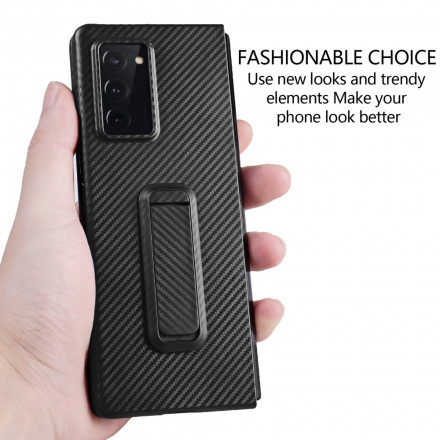 Coque Samsung Galaxy Z Fold2 Texturée avec Support Mains Libres Coque Samsung Galaxy Z Fold2 Texturée avec Support Mains Libres
