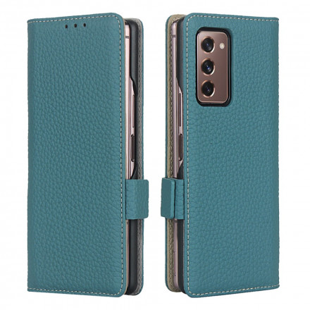 Housse Samsung Galaxy Z Fold2 Cuir Litchi Véritable Housse Samsung Galaxy Z Fold2 Cuir Litchi Véritable