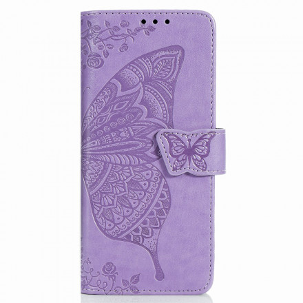 Housse Samsung Galaxy Z Fold2 Papillon Design avec Lanière