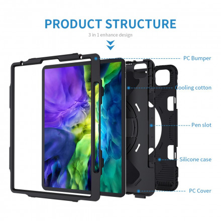 Coque iPad Pro 11" Style Bumper avec Sangle, Bandoulière et Porte-Stylet Coque iPad Pro 11" Style Bumper avec Sangle, Bandoulière et Porte-Stylet