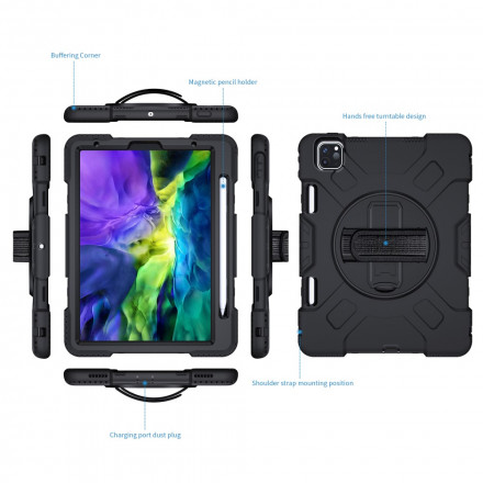 Coque iPad Pro 11" Style Bumper avec Sangle, Bandoulière et Porte-Stylet Coque iPad Pro 11" Style Bumper avec Sangle, Bandoulière et Porte-Stylet