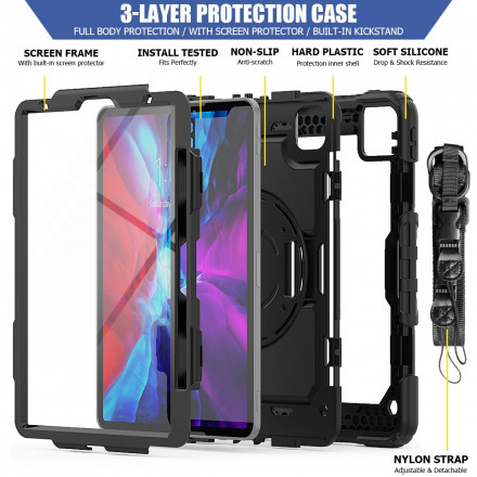 Coque iPad Pro 11" (2021) (2020) (2018) Ultra Résistante Multi-fonctionnelle