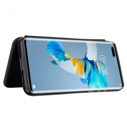 Flip Cover Huawei Mate 40 Pro Fibre Carbone Flip Cover Huawei Mate 40 Pro Fibre Carbone