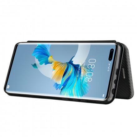Flip Cover Huawei Mate 40 Pro Fibre Carbone Flip Cover Huawei Mate 40 Pro Fibre Carbone
