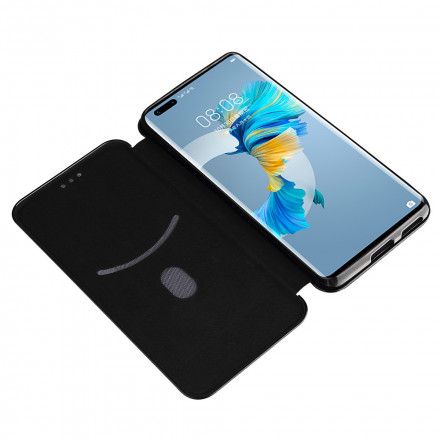 Flip Cover Huawei Mate 40 Pro Fibre Carbone Flip Cover Huawei Mate 40 Pro Fibre Carbone