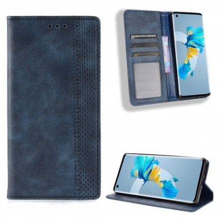 Flip Cover Huawei Mate 40 Pro Effet Cuir Vintage Stylisé Flip Cover Huawei Mate 40 Pro Effet Cuir Vintage Stylisé