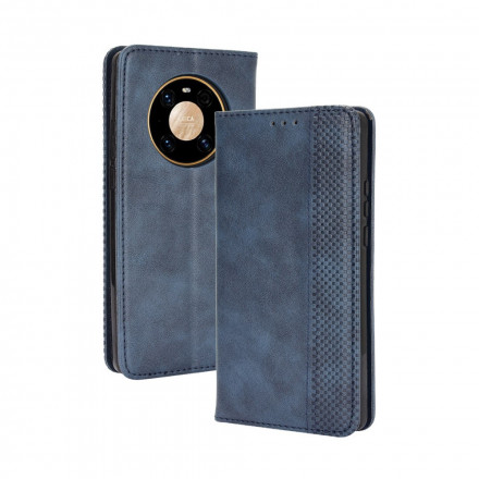 Flip Cover Huawei Mate 40 Pro Effet Cuir Vintage Stylisé