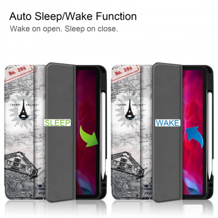 Smart Case iPad Pro 11" (2021) Tour Eiffel Porte-Stylet Smart Case iPad Pro 11" (2021) Tour Eiffel Porte-Stylet