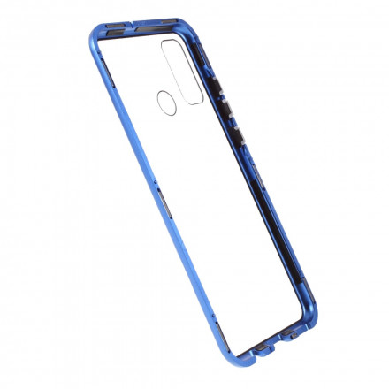 Coque Huawei P Smart 2020 Rebords Métal et Double Verre Trempé