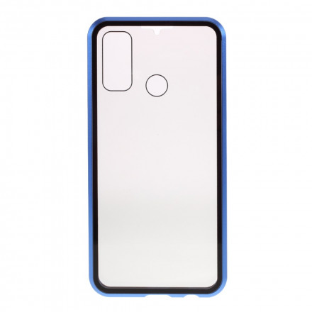 Coque Huawei P Smart 2020 Rebords Métal et Double Verre Trempé