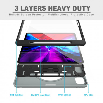 Coque iPad Pro 12.9" (2021) (2020) (2019) Sangle, Support et Porte-Stylet Coque iPad Pro 12.9" (2021) (2020) (2019) Sangle, Support et Porte-Stylet