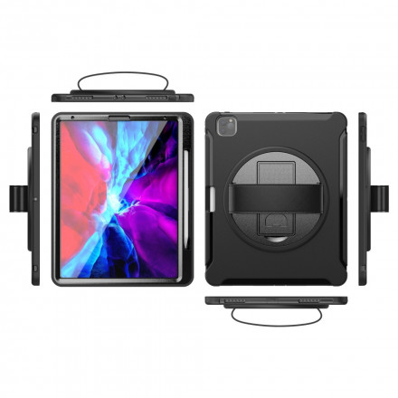 Coque iPad Pro 12.9" (2021) (2020) (2019) Sangle, Support et Porte-Stylet