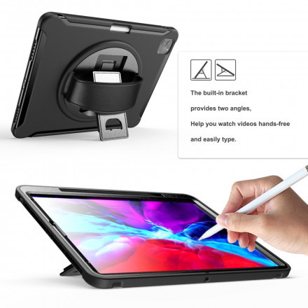 Coque iPad Pro 12.9" (2021) (2020) (2019) Sangle, Support et Porte-Stylet