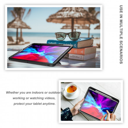 Coque iPad Pro 12.9" (2021) (2020) (2019) Sangle, Support et Porte-Stylet