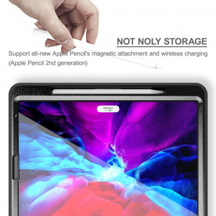 Coque iPad Pro 12.9" (2021) (2020) (2019) Sangle, Support et Porte-Stylet