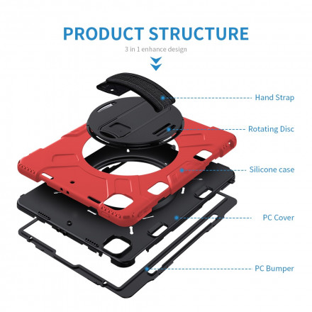 Coque iPad Pro 12.9" (2021) (2020) (2018) Support, Sangle et Bandoulière Coque iPad Pro 12.9" (2021) (2020) (2018) Support, Sangle et Bandoulière