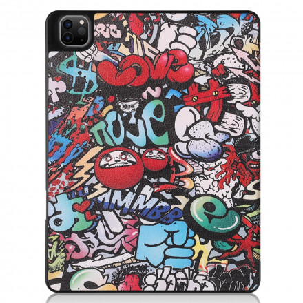 Smart Case iPad Pro 12.9" (2021) Porte-Stylet Graffitis