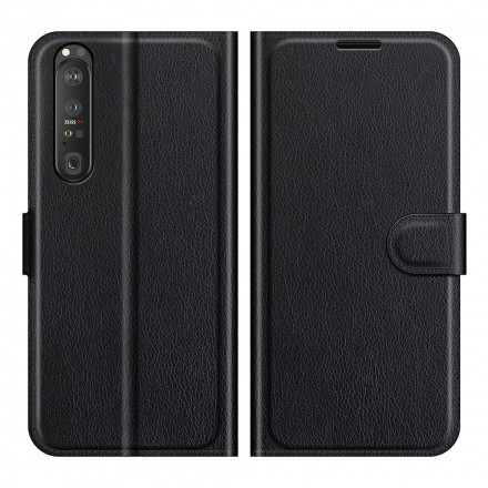 Housse Sony Xperia 1 III Effet Litchi Classique Housse Sony Xperia 1 III Effet Litchi Classique