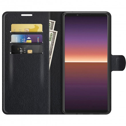 Housse Sony Xperia 1 III Effet Litchi Classique Housse Sony Xperia 1 III Effet Litchi Classique