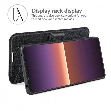 Housse Sony Xperia 1 III Effet Litchi Classique Housse Sony Xperia 1 III Effet Litchi Classique
