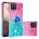 Coque Samsung Galaxy A12 / M12 Paillettes Anneau-Support