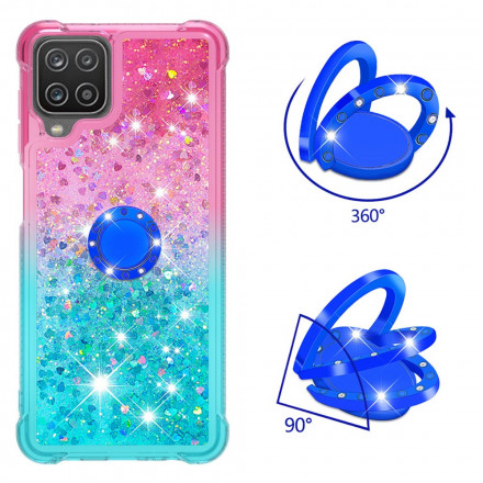 Coque Samsung Galaxy A12 / M12 Paillettes Anneau-Support Coque Samsung Galaxy A12 / M12 Paillettes Anneau-Support