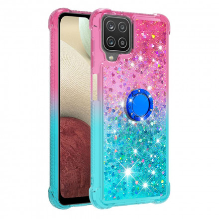 Coque Samsung Galaxy A12 / M12 Paillettes Anneau-Support Coque Samsung Galaxy A12 / M12 Paillettes Anneau-Support