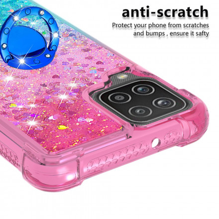 Coque Samsung Galaxy A12 / M12 Paillettes Anneau-Support Coque Samsung Galaxy A12 / M12 Paillettes Anneau-Support