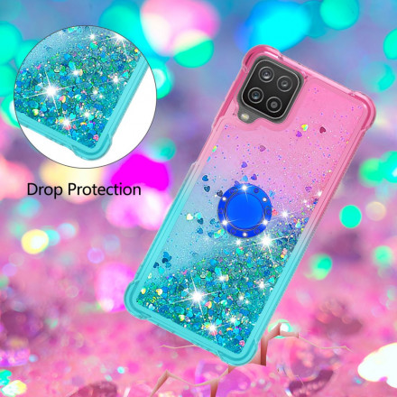 Coque Samsung Galaxy A12 / M12 Paillettes Anneau-Support Coque Samsung Galaxy A12 / M12 Paillettes Anneau-Support