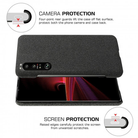 Coque Sony Xperia 1 III Texture Tissu KSQ Coque Sony Xperia 1 III Texture Tissu KSQ