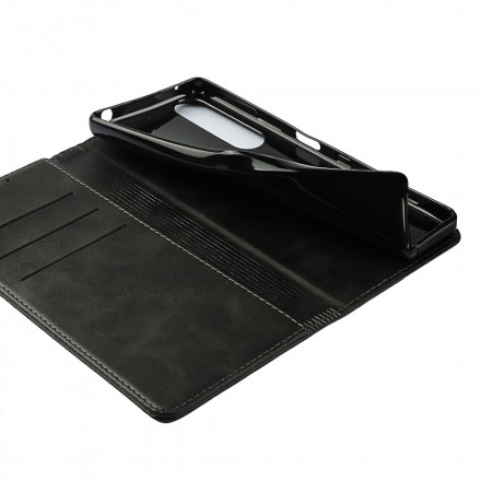 Flip Cover Sony Xperia 1 III Cuir Véritable Classique Flip Cover Sony Xperia 1 III Cuir Véritable Classique