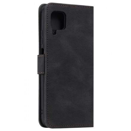 Housse Samsung Galaxy A12 / M12 Simili Cuir Bicolore Rivets Housse Samsung Galaxy A12 / M12 Simili Cuir Bicolore Rivets