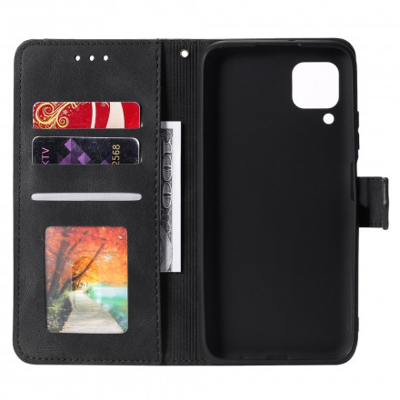 Housse Samsung Galaxy A12 / M12 Simili Cuir Bicolore Rivets Housse Samsung Galaxy A12 / M12 Simili Cuir Bicolore Rivets