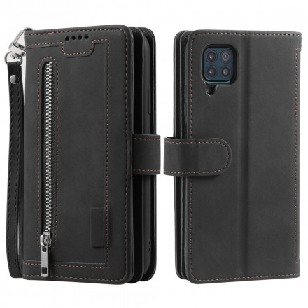 Housse Samsung Galaxy A12 / M12 Contours Renforcés Poche Zippée Housse Samsung Galaxy A12 / M12 Contours Renforcés Poche Zippée