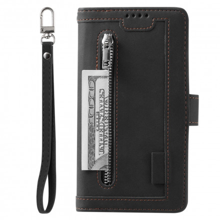Housse Samsung Galaxy A12 / M12 Contours Renforcés Poche Zippée Housse Samsung Galaxy A12 / M12 Contours Renforcés Poche Zippée