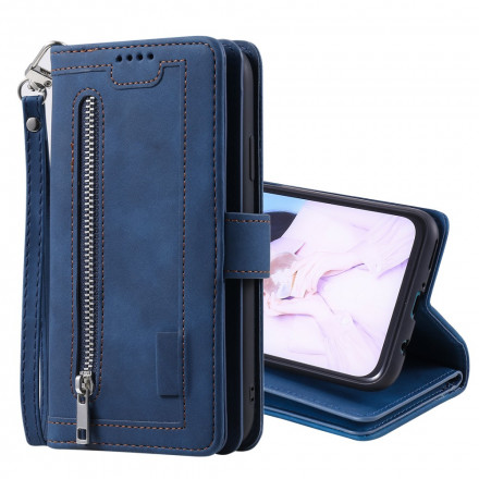 Housse Samsung Galaxy A12 / M12 Contours Renforcés Poche Zippée Housse Samsung Galaxy A12 / M12 Contours Renforcés Poche Zippée