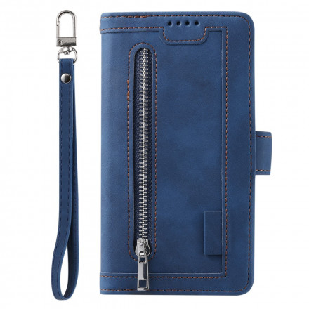 Housse Samsung Galaxy A12 / M12 Contours Renforcés Poche Zippée Housse Samsung Galaxy A12 / M12 Contours Renforcés Poche Zippée