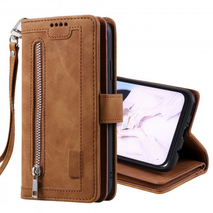 Housse Samsung Galaxy A12 / M12 Contours Renforcés Poche Zippée Housse Samsung Galaxy A12 / M12 Contours Renforcés Poche Zippée