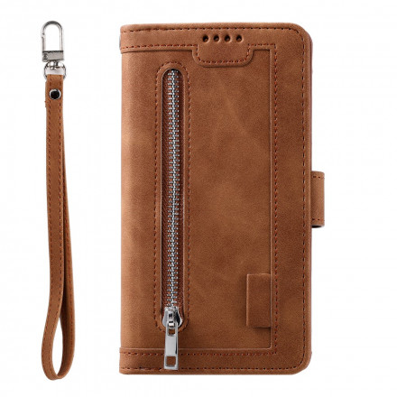 Housse Samsung Galaxy A12 / M12 Contours Renforcés Poche Zippée Housse Samsung Galaxy A12 / M12 Contours Renforcés Poche Zippée