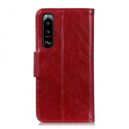 Housse Sony Xperia 5 III Cuir Nappa Fendu Housse Sony Xperia 5 III Cuir Nappa Fendu