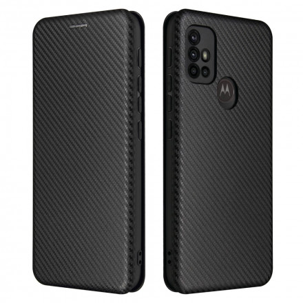 Flip Cover Moto G30 / G10 Silicone Carbone Coloré Flip Cover Moto G30 / G10 Silicone Carbone Coloré