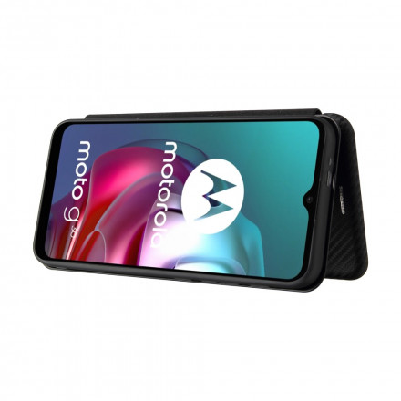 Flip Cover Moto G30 / G10 Silicone Carbone Coloré Flip Cover Moto G30 / G10 Silicone Carbone Coloré