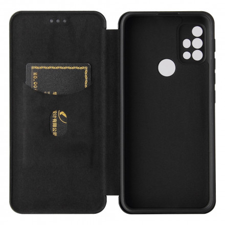 Flip Cover Moto G30 / G10 Silicone Carbone Coloré Flip Cover Moto G30 / G10 Silicone Carbone Coloré