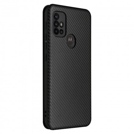 Flip Cover Moto G30 / G10 Silicone Carbone Coloré Flip Cover Moto G30 / G10 Silicone Carbone Coloré